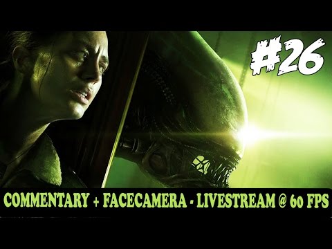 Alien Isolation Walkthrough Gameplay Part 26 "Trying to Reach Airlock" FaceCam
