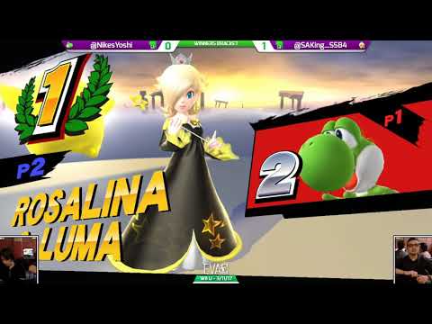 EVAC 3/11/17 - Smash 4 - Nikes (Yoshi) vs King (Rosalina)