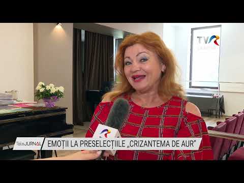 EMOȚII LA PRESELECȚIILE ,,CRIZANTEMA DE AUR”