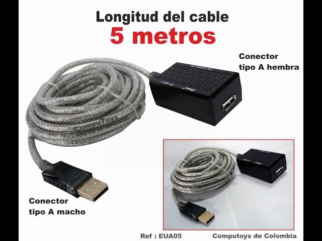 Vídeo relacionado con AISENS A101-0019 - Cable Extensión USB 2.0 prolongador con Amplificador (10 m, chipset avanzado) Color Negro