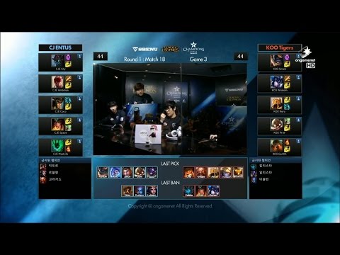 KOO vs CJ Game 3 Highlights - KOO TIGERS vs CJ ENTUS - Week 3 LCK Champions Korea Summer 2015