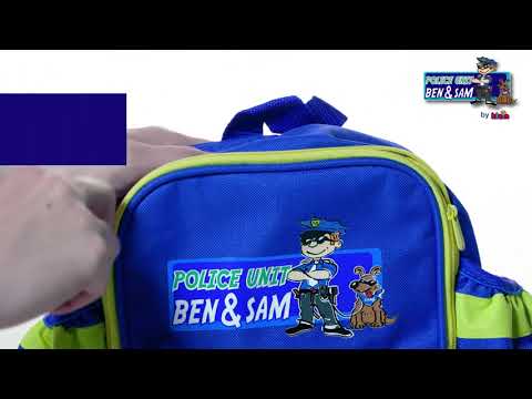 Видео обзор Дитячий ігровий рюкзак поліцейського з аксесуарами, Klein