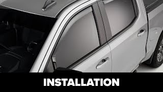 WeatherTech Front WeatherTech Side Window Deflector Installation