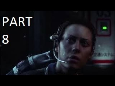 Alien Isolation Walkthrough Gameplay part 8 Friendly fire is off