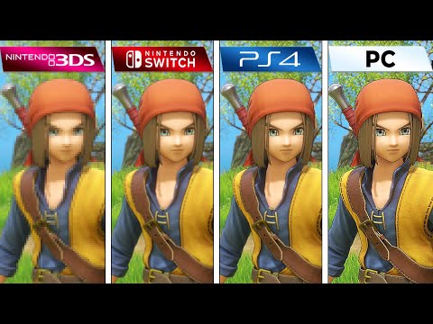 Dragon Quest XI (2017) 3DS vs Switch vs PS4 vs PC (Graphics Comparison)