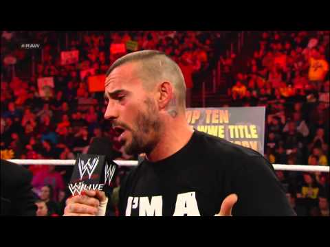 Ryback is put through a table for interrupting WWE Champion CM Punk's One-Year Anniversary Celebrati