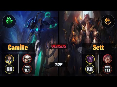 Untara CAMILLE (Top) [Grasp of the Undying] VS SETT - Master KR Patch 11.1