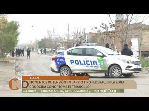 Allen: momentos de tensión en Barrio Tiro Federal, en la zona conocida como "Toma el Triángulo"