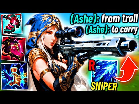 FULL AP ASHE Top is a FREE WIN (From TROLL to CARRY)