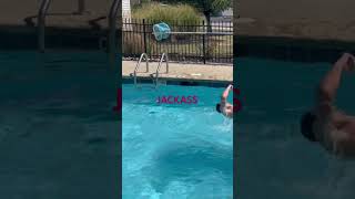 Ari taking down cam #bammargera style #pool