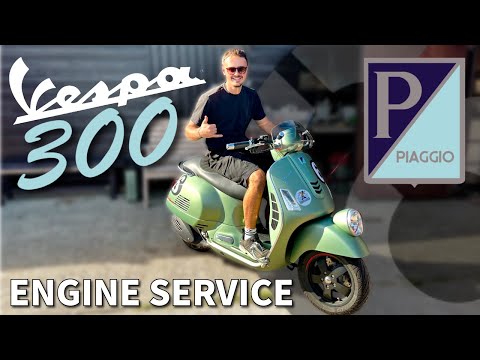 Vespa Sei Giorni 300 Full Service — Air Filter, Oil Change & Spark Plug (Step-by-Step)