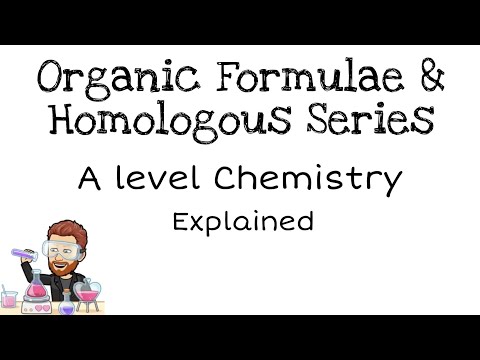 Organic Formulae & Homologous Series | A level