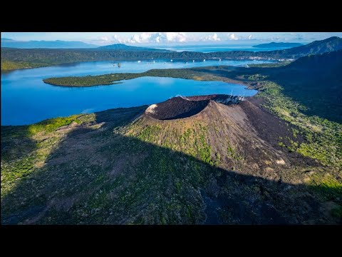 Epic Mt Tavurvur🔥😱The face of an active Volcano