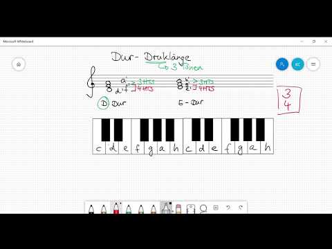 Lernvideo Dur-Dreiklang schreiben