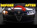 20 Halo LED Headlight Install MODIFYING AN ALFA ROMEO 159 PT3
