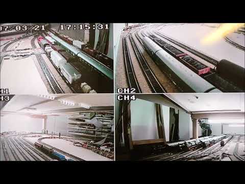 Überwachungskameras im Schattenbahnhof