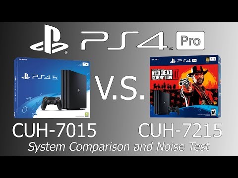 PS4 Pro CUH-7015 vs CUH-7215 Model Comparison and Noise Test