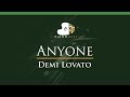 Demi Lovato - Anyone - LOWER Key (Piano Karaoke Instrumental)