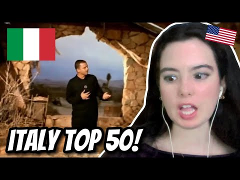 American Girl Reacts to Top 50 - Most Viewed Songs by Italian Artists Mar/2024]