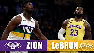 Download the video "LeBron drops season-high 40 vs. Zion in their first Pelicans-Lakers duel | 2019-20 NBA Highlights"