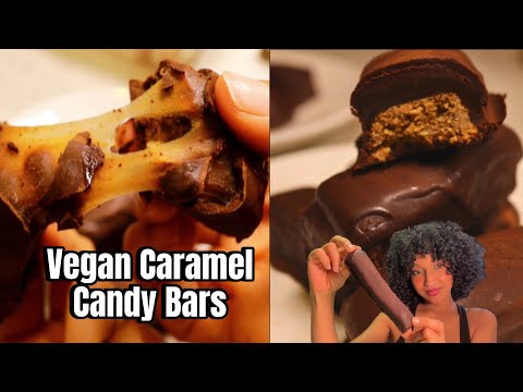 Vegan Caramel Candy Bars | Carob chocolate | + Mukbang at the end | Gluten free