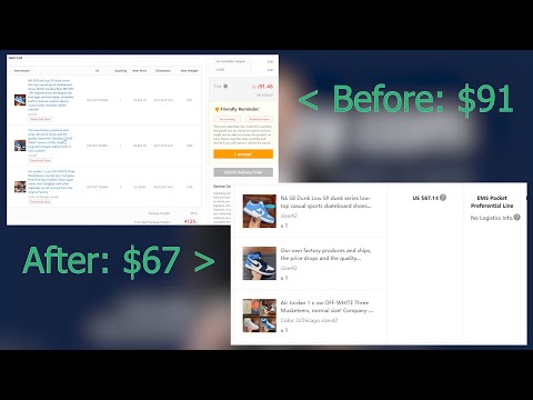 Part of a video titled Superbuy SHIPPING EXPERT SERVICE - RepArchive.com