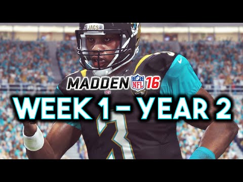 Madden 16 Jaguars Connected Franchise Year 2 - Week 1 vs Bears (Nataki Mason's NFL Debut) Ep.22