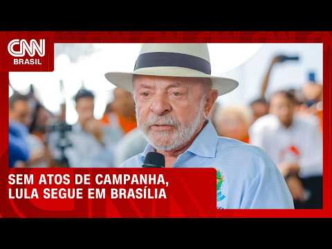 Sem atos de campanha eleitoral, Lula permaneceu em Brasília nesta segunda (24) | CNN PRIME TIME