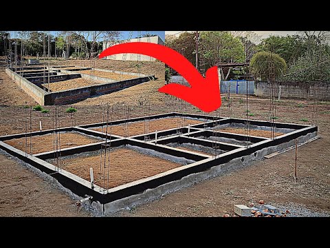 #01 alicerce , como fazer uma viga BALDRAME, todas as etapas da fundação de uma casa ..