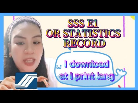 SSS: E1 OR STATIC RECORD OR INFORMATION PARA PAG AAPLY SA TRABAHO/ALAMIN NEW UPDATED NI SSS 2022