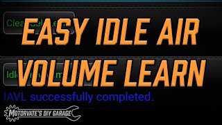 Quick & Easy Idle Air Volume Learning: Motorvate's DIY Garage Ep.28