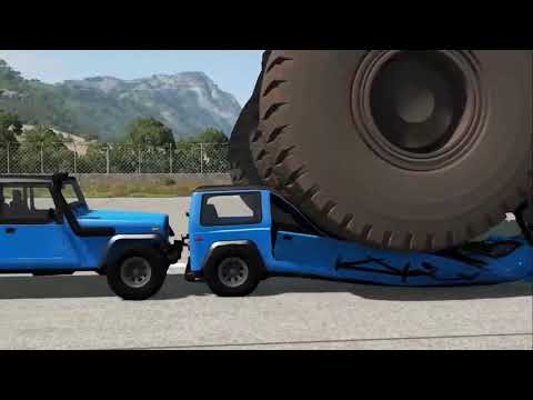 Giant Belaz vs Cars| BeamNG.Drive