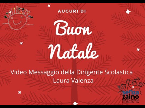 Auguri di Natale dalla Dirigente Scolastica Laura Valenza