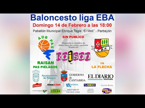 Partido de Baloncesto Liga EBA A-B J13: Raisan Pas Piélagos - CB La Flecha