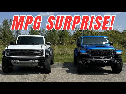 2024 Bronco Raptor vs 2024 Wrangler Rubicon 392 | Drive Review | MPG loop | which is better?