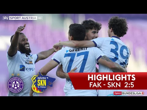 tipico Bundesliga, 30. Runde: FK Austria Wien - SKN St. Pölten 2:5