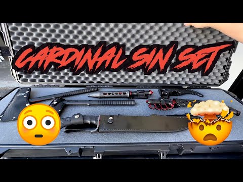 INSANE CARDINAL SIN TACTICAL KNIFE BOX SET 😳