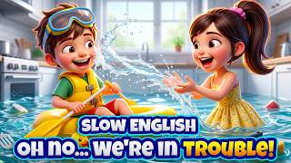 Tommy Tried to Surprise Mom... But FLOODED the Whole House! 😱💦 | English Story for Beginners A2