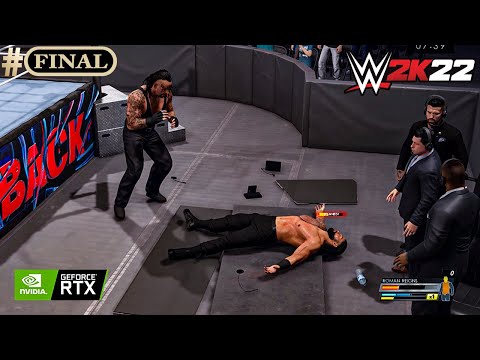 WWE 2K22 Gameplay - The Undertaker vs Roman Reigns - King Of The Ring Final Match [4K 60FPS PC]