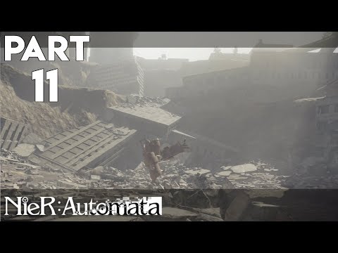 NieR: Automata - Gameplay & Walkthrough Part 11 - Flowers For M[A]chines (Ending A) (No Commentary)