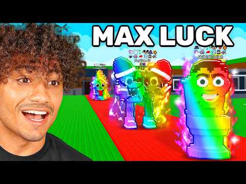 I Got INFINITE LUCK In Steal A Brainrot For 24 HOURS..