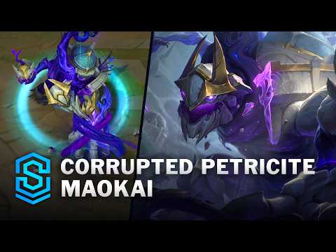 Corrupted Petricite Maokai Skin Spotlight - Pre-Release - PBE Preview - League of Legends
