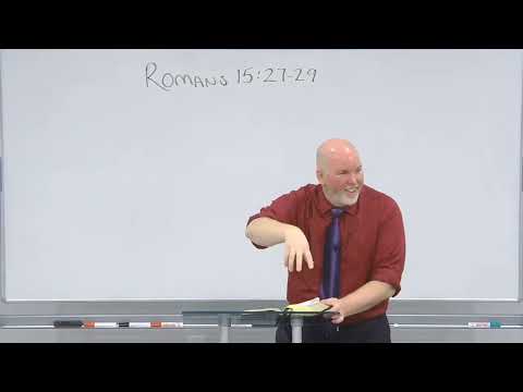 Romans 15:27-29 - The Duty to Give