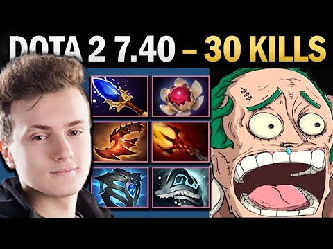 Pudge with Epic 30 Kills and Pro MID Dagon - Gameplay Dota 2