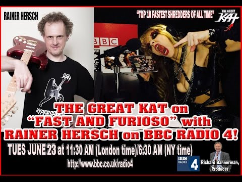 RAINER HERSCH INTERVIEWS THE GREAT KAT GUITAR/VIOLIN VIRTUOSO on BBC FAST AND FURIOSO-AIRING 6/23/15