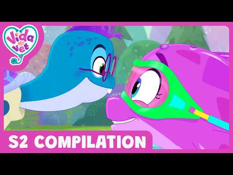 Colby's Transformation? + MORE 🐬 | S2 FULL EPISODE Compilation | Vida the Vet | Kid's Animation