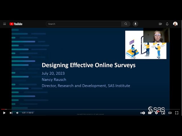 Effective Survey Design Seminar Video Preview