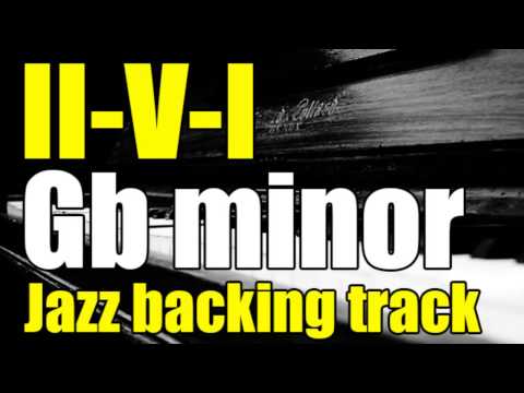 II-V-I Minor Jazz Backing Track in Gb