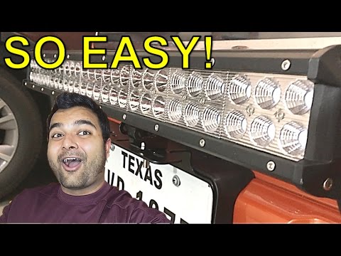 YouTube video about: How to mount light bar on roof without drilling?