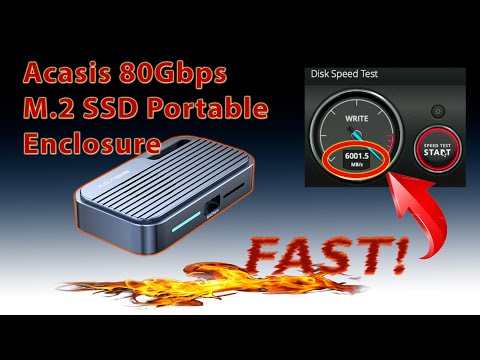 Acasis 80Gb/s M.2 SSD Enclosure!  🔥FAST!🔥